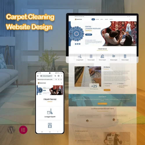 carpet cleaning website design